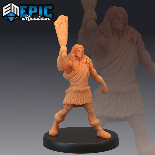 Caveman Club 891 - #26 Lost Paradise - Epic Miniatures | Medium | Human, Masculine, Club