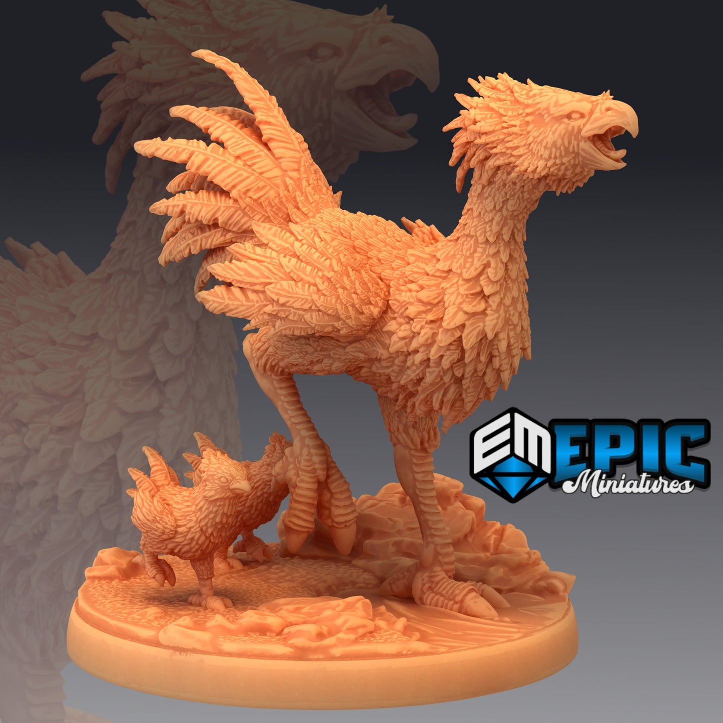 Terror Bird Running 900 - #26 Lost Paradise - Epic Miniatures | Large | Beast