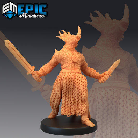 Dinosaur Tribe Warrior Swords 904 - #26 Lost Paradise - Epic Miniatures | Medium | Sword
