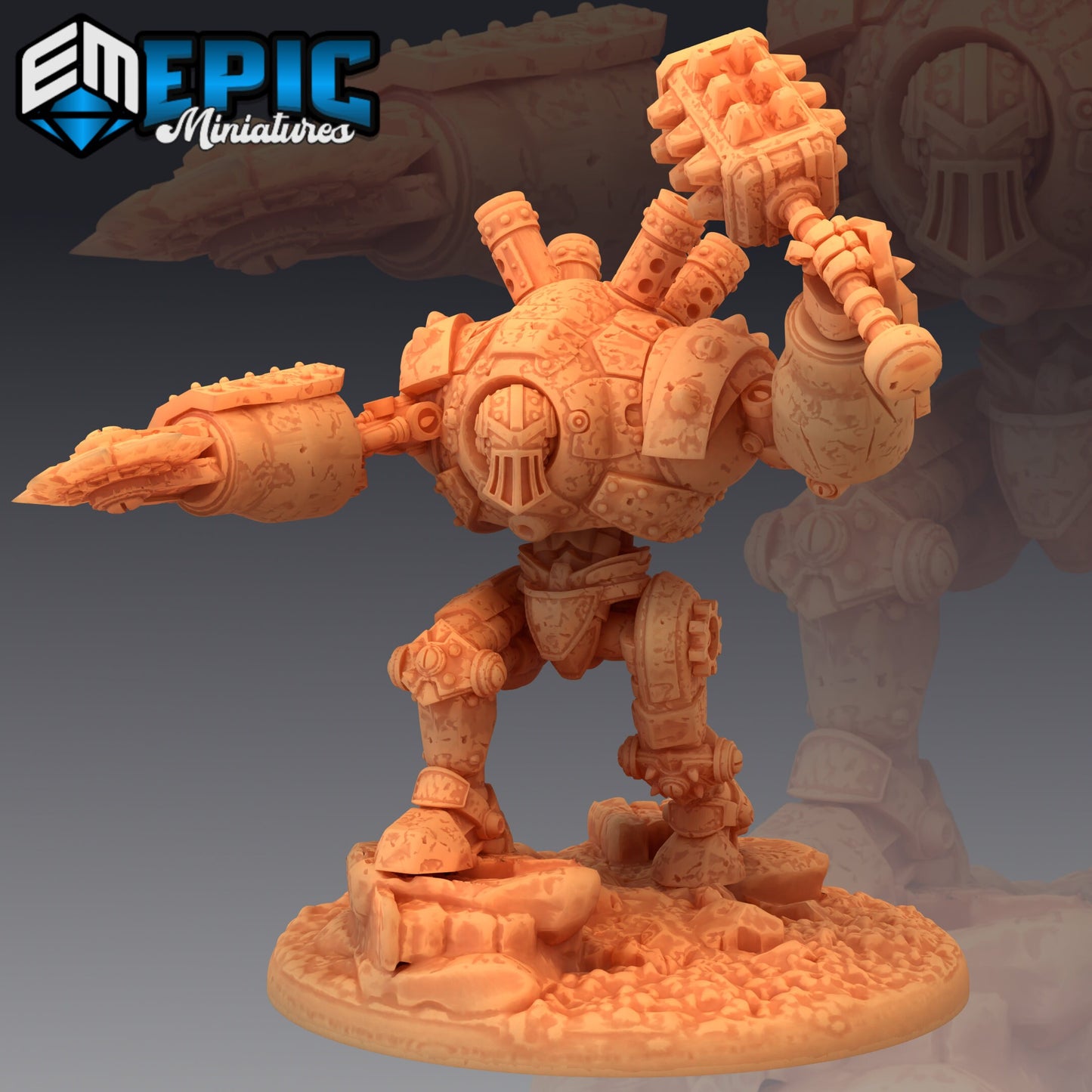 Battle Armor Chainsaw 934 - #27 Gear Town - Epic Miniatures | Large | Chainsaw, Club