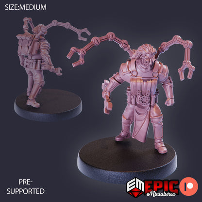 Artificer Baldrick Mecha Claws 944 - #27 Gear Town - Epic Miniatures | Medium | Human, Masculine, Instrument