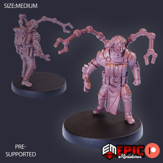 Artificer Baldrick Mecha Claws 944 - #27 Gear Town - Epic Miniatures | Medium | Human, Masculine, Instrument