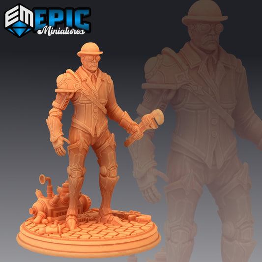 Lord Hamilton Mechanic 956 - #27 Gear Town - Epic Miniatures | Medium | Human, Masculine, Instrument