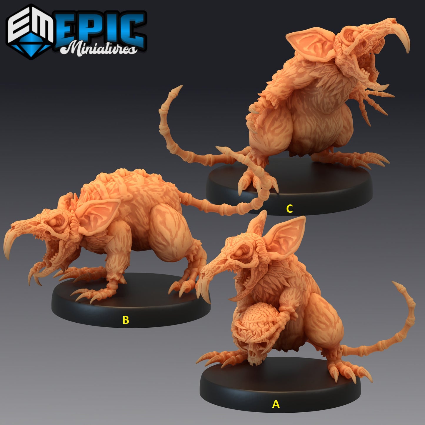 Giant Rat Revenant Series - #31 Hour of Demons - Epic Miniatures | Medium | Beast, Masculine