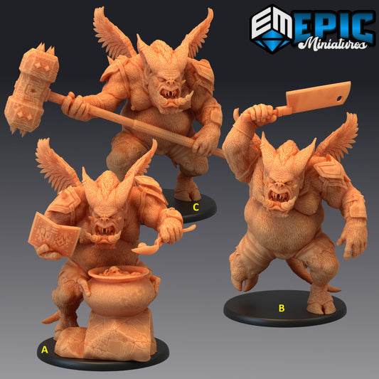 Pig Demon Series - Epic Miniatures | Large | Humanoids, Masculine