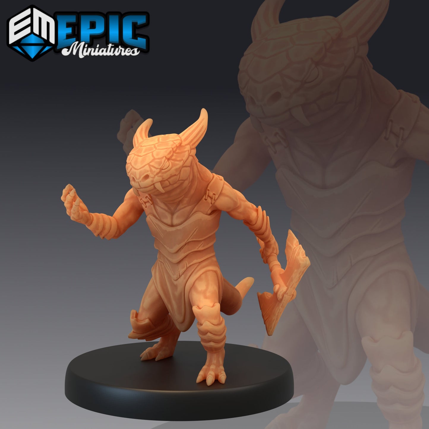 Lizardfolk Series - Epic Miniatures | Medium | Humanoids, Lizard