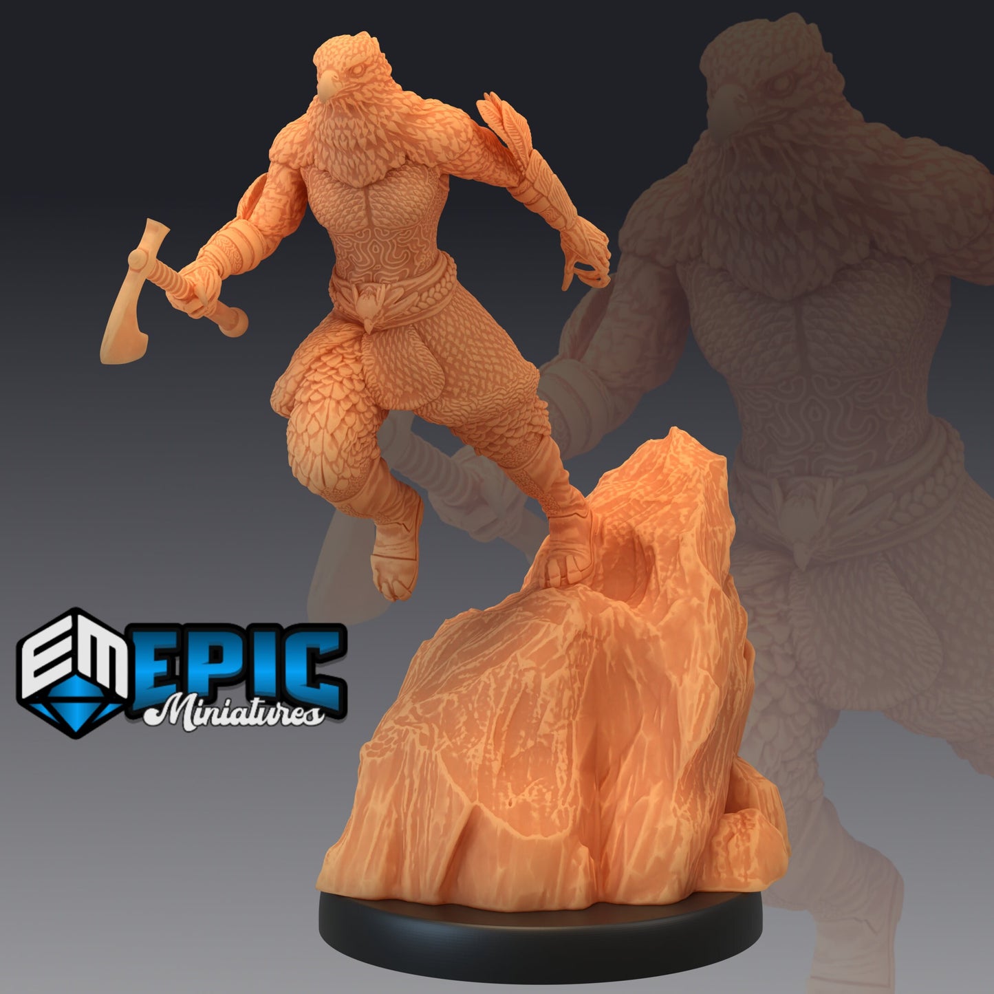 Raven Tribe Hunter Series - Epic Miniatures | Medium | Halfling, Masculine