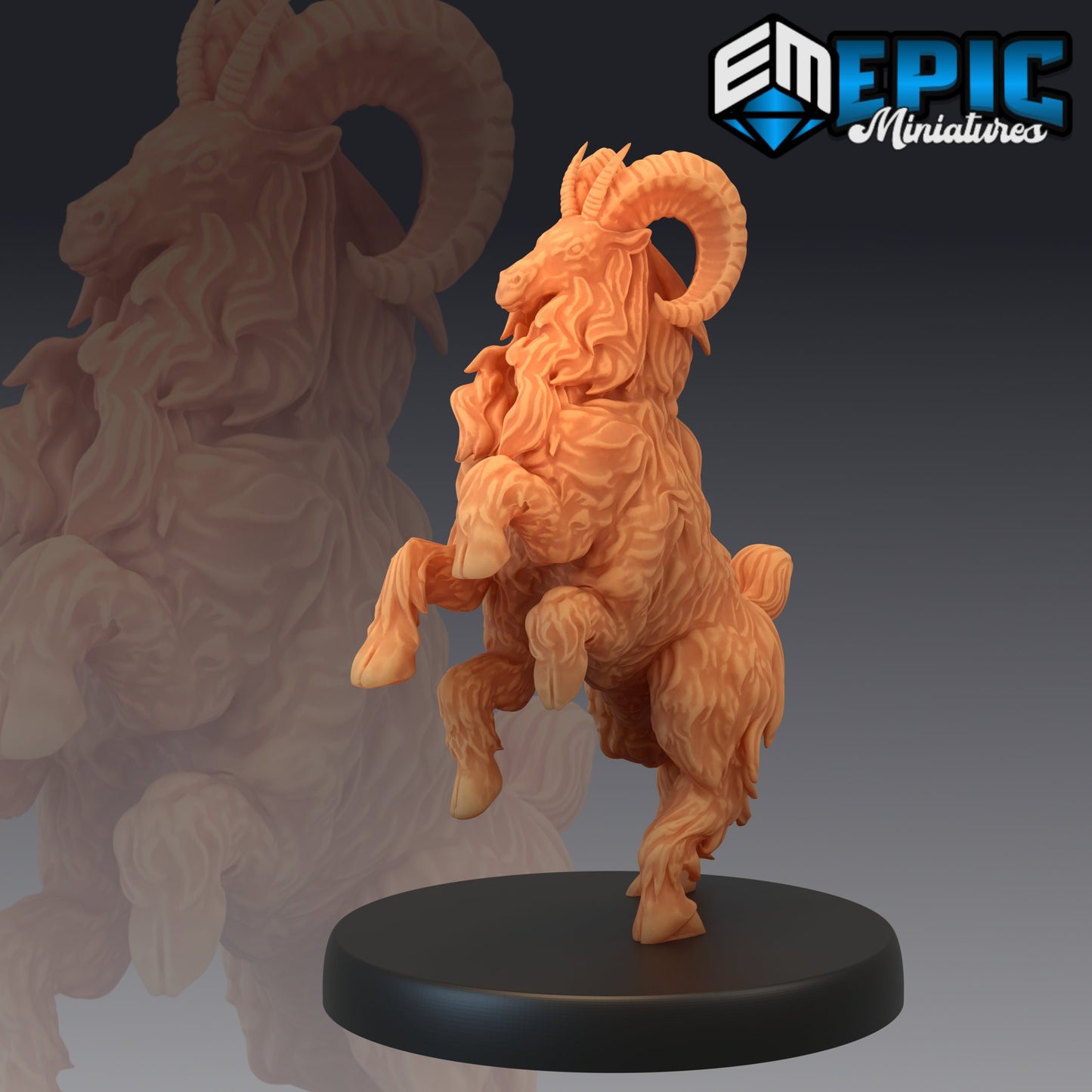 Climbing Ram Series - #30 Savage Mountains - Epic Miniatures | Medium | Animal, Masculine