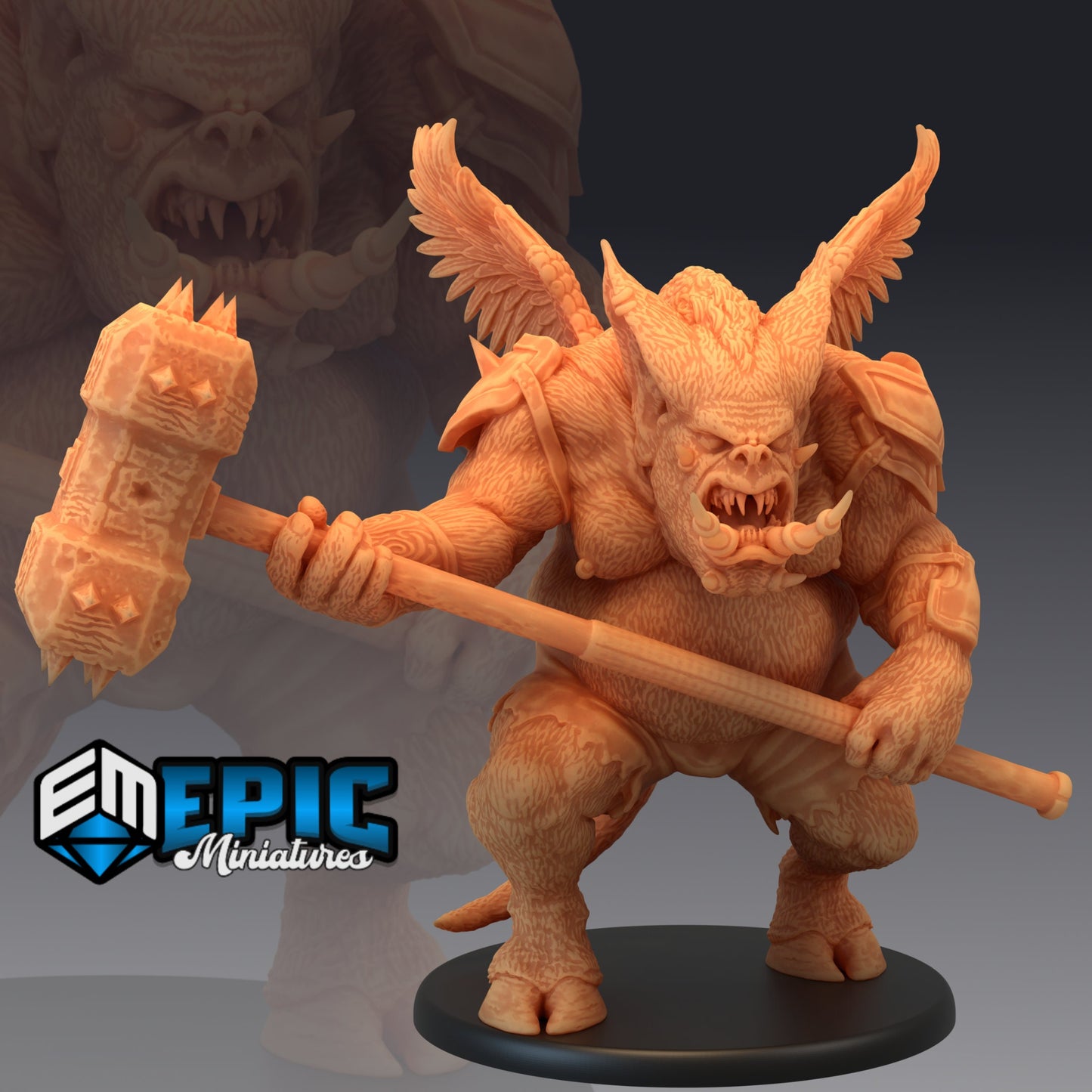 Pig Demon Series - Epic Miniatures | Large | Humanoids, Masculine