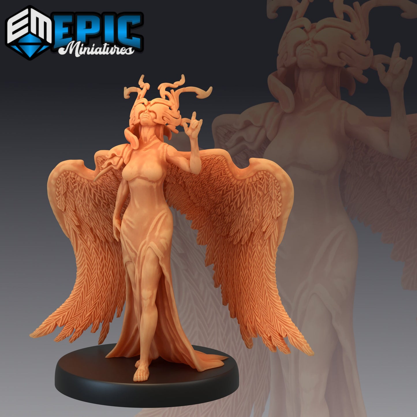 Heartless Angel Series - #32 Sky Dominion - Epic Miniatures | Medium | Humanoids, Feminine, Winged
