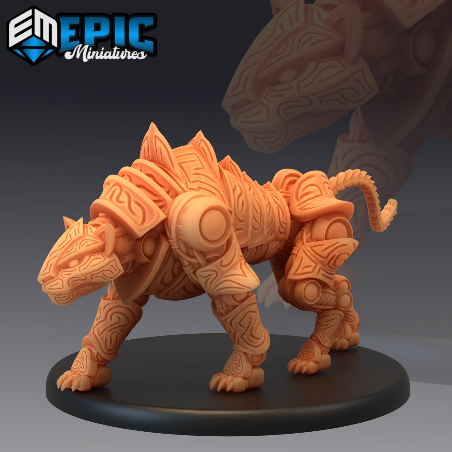Construct Tiger - #45 Steam Constructs - Epic Miniatures | Large | Construct