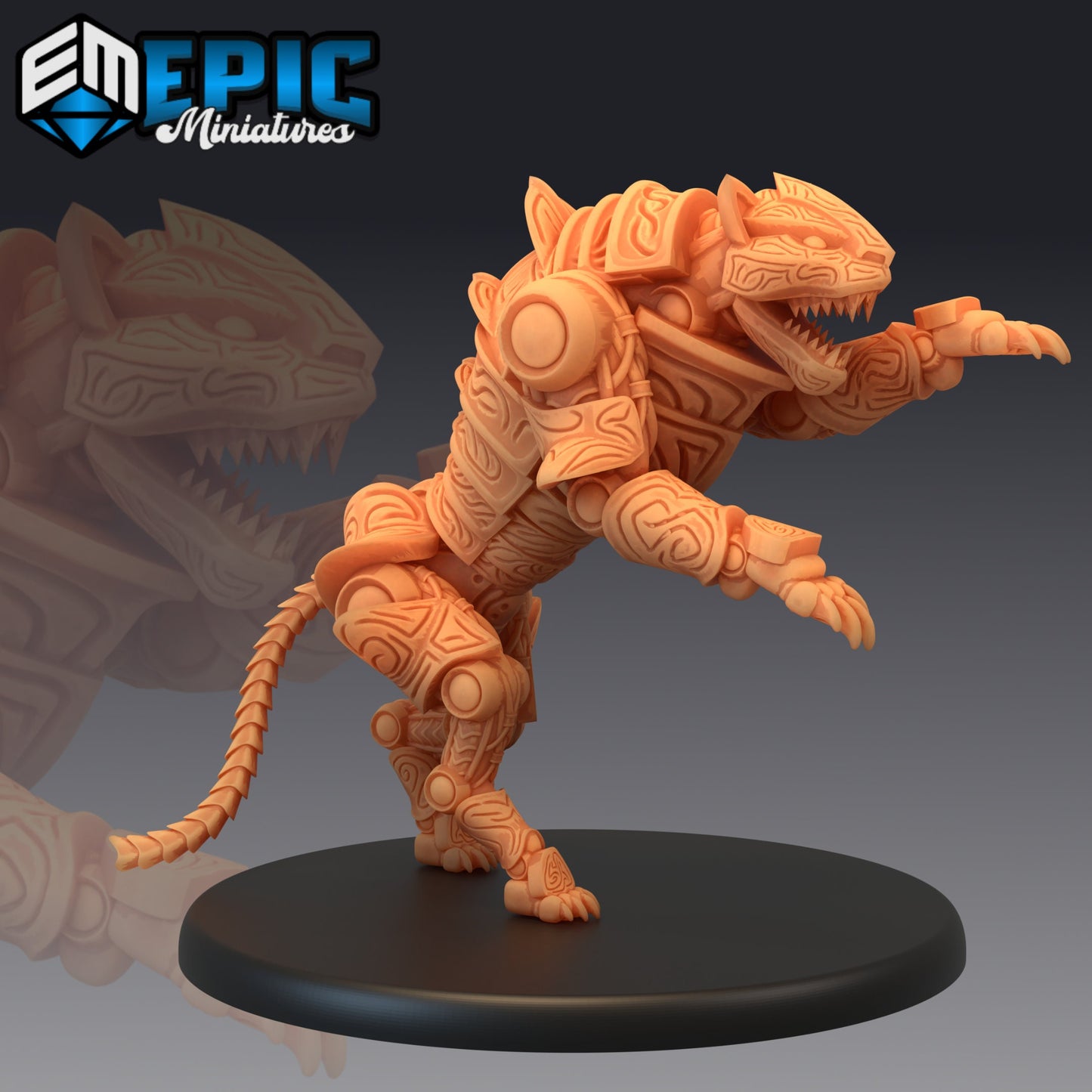 Construct Tiger - #45 Steam Constructs - Epic Miniatures | Large | Construct