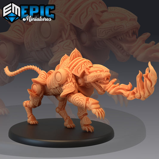 Construct Tiger - #45 Steam Constructs - Epic Miniatures | Large | Construct