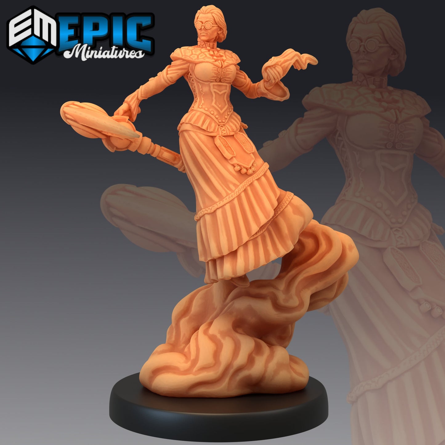 Madame Rever - #45 Steam Constructs - Epic Miniatures | Medium | Human, Feminine