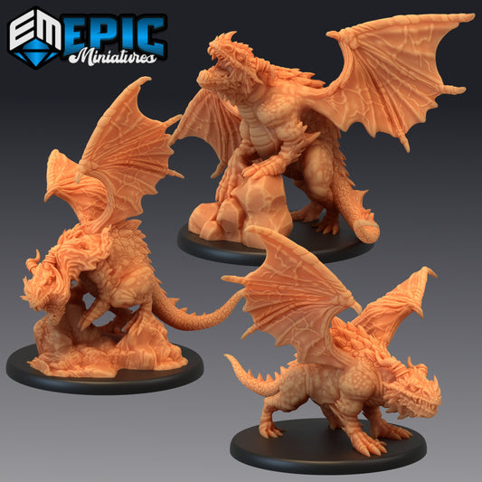 Cave Dragon Series - #44 Caves of Despair - Epic Miniatures | Large | Dragon