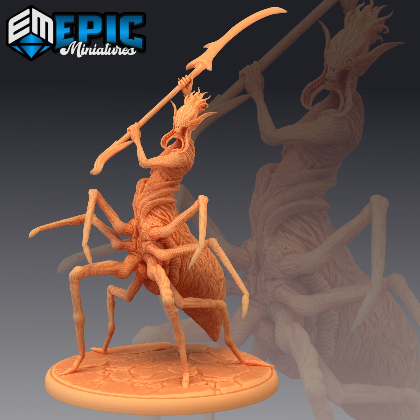 Drider Abomination Series - #44 Caves of Despair - Epic Miniatures | Large | Monstrosity