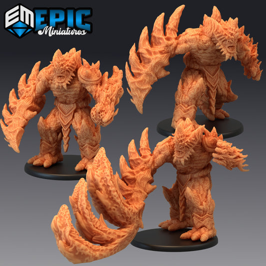 Lava Golem Series - Epic Miniatures | Large | Construct