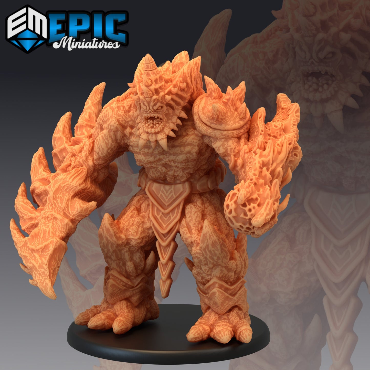 Lava Golem Series - Epic Miniatures | Large | Construct