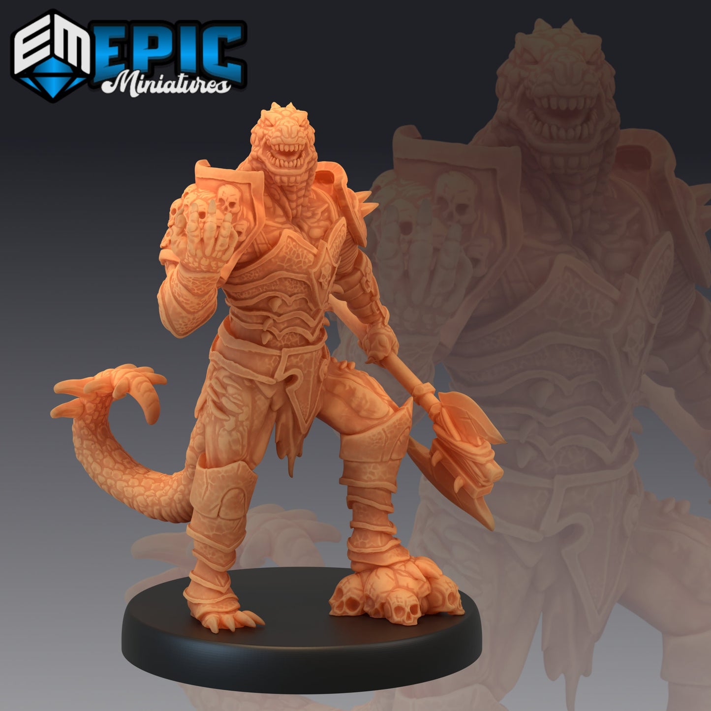 Lizardfolk Warrior Series- Epic Miniatures | Medium | Humanoids, Masculine