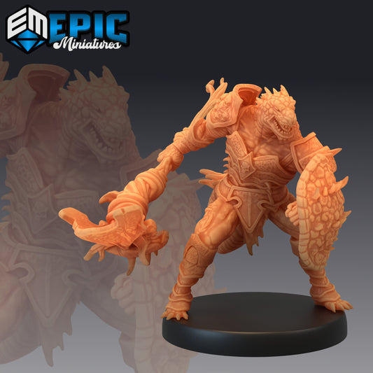 Lizardfolk Warrior Series- Epic Miniatures | Medium | Humanoids, Masculine