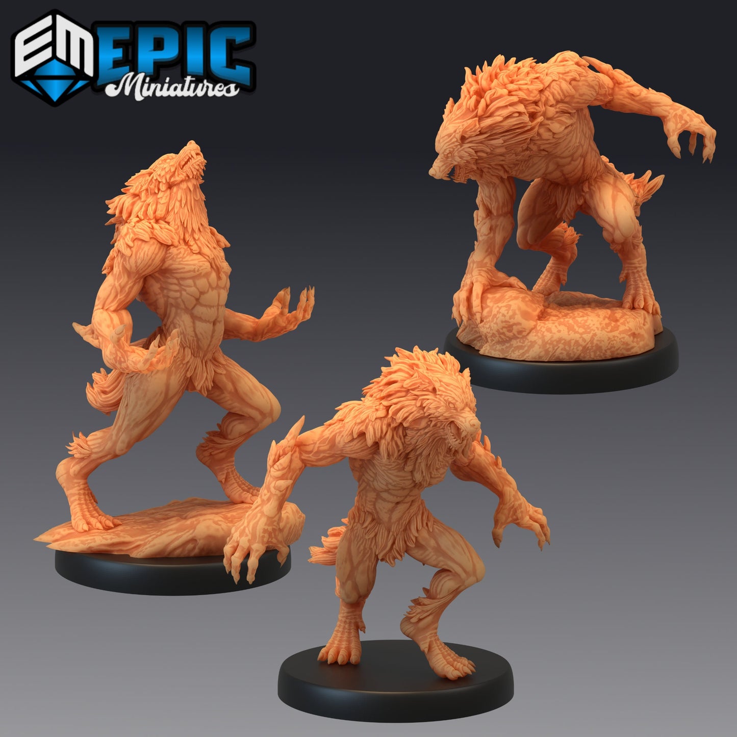 Werewolf Brute Series - Epic Miniatures | Medium | Monstrosity