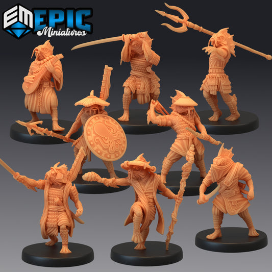 Fish Folk Koi Tribe - Epic Miniatures | Medium | Humanoids