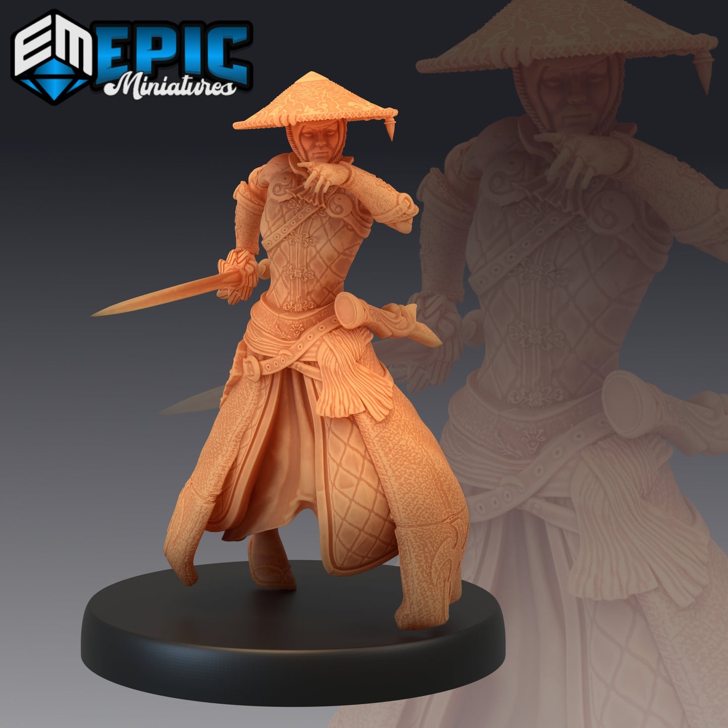 Warrior Monk Female Series - Epic Miniatures | Medium | Human, Feminine