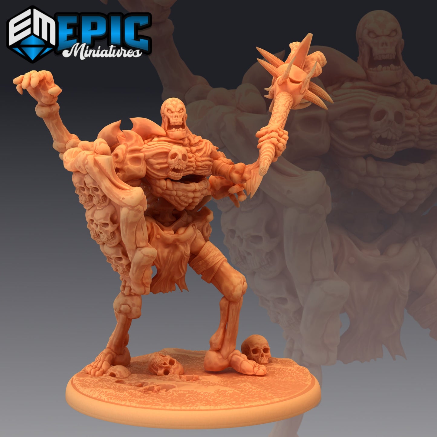 Human Bone Golem - #42 Restless Bones - Epic Miniatures | Large | Monstrosity