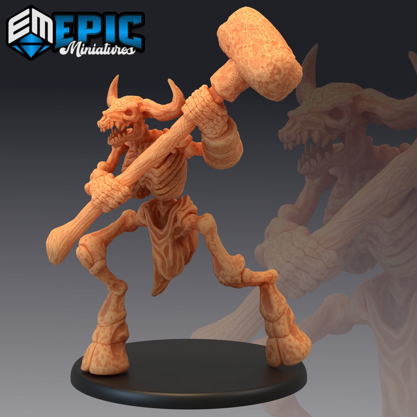 Minotaur Skeleton - #42 Restless Bones - Epic Miniatures | Large | Monstrosity