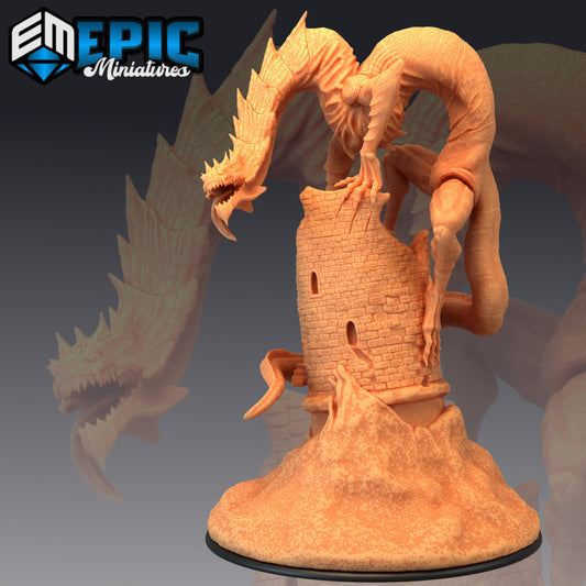 Ancient Frost Wyrm 1535 - #41 Barbarian Winter - Epic Miniatures | Gargantuan | Dragon