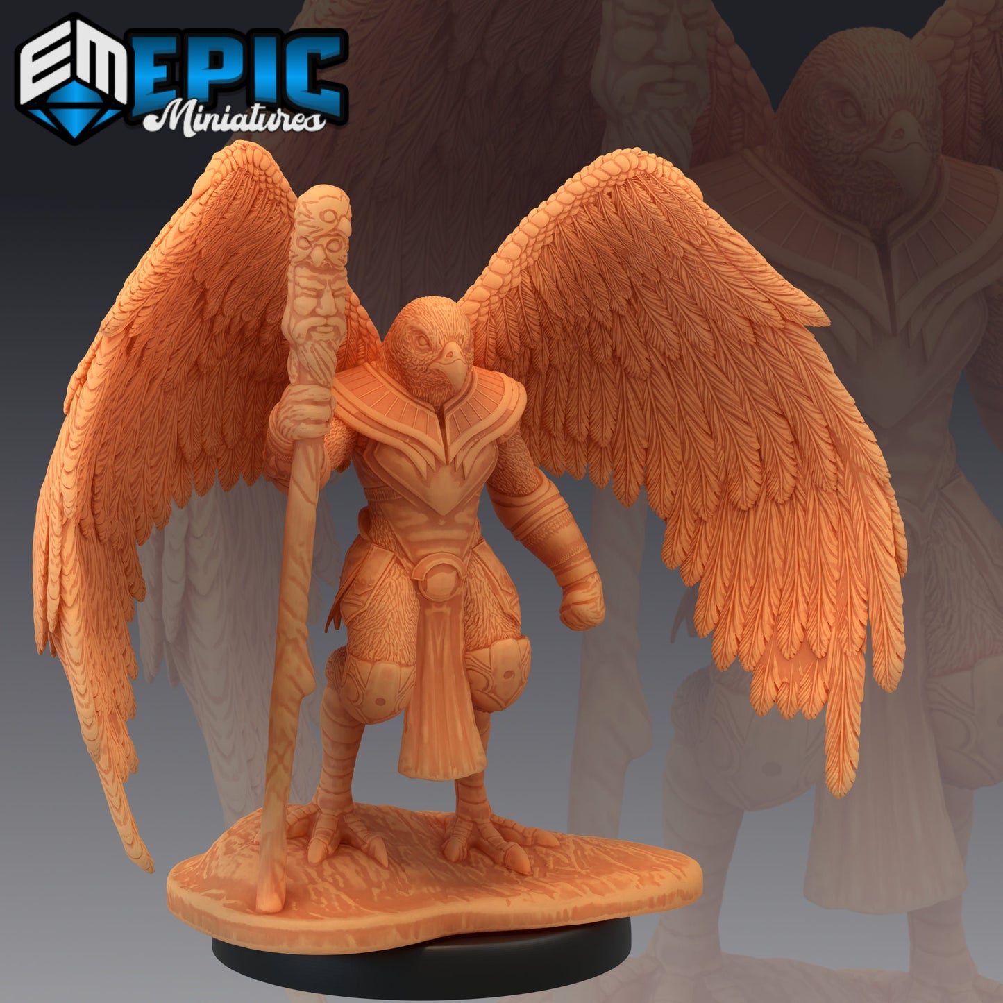 Birdfolk Falcon Series - Epic Miniatures | Medium | Beast, Masculine, Winged