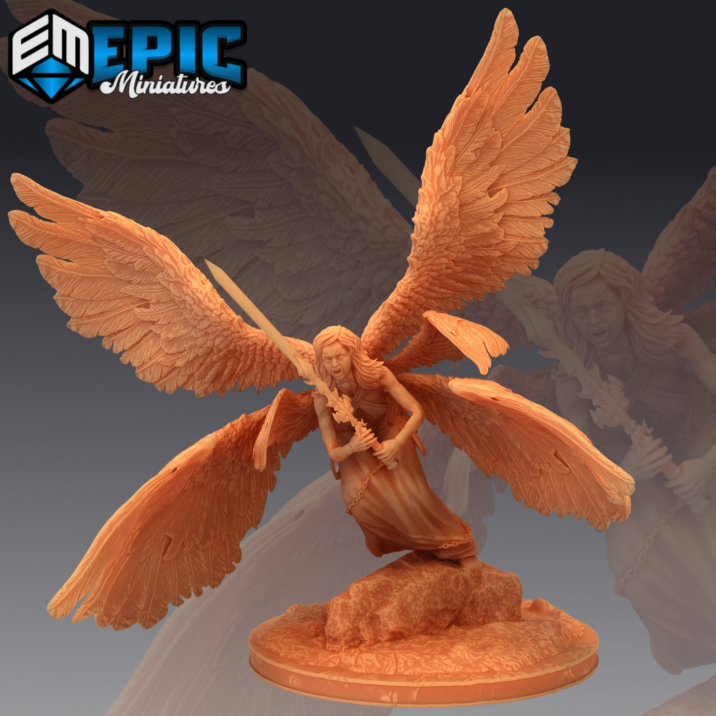 Seraphim Angel Series - Epic Miniatures | Large | Humanoids, Feminine, Winged