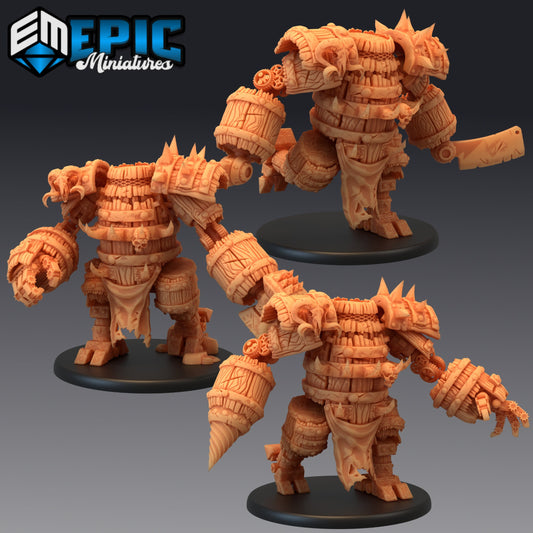Barrel Construct - #45 Steam Constructs - Epic Miniatures | Large | Construct
