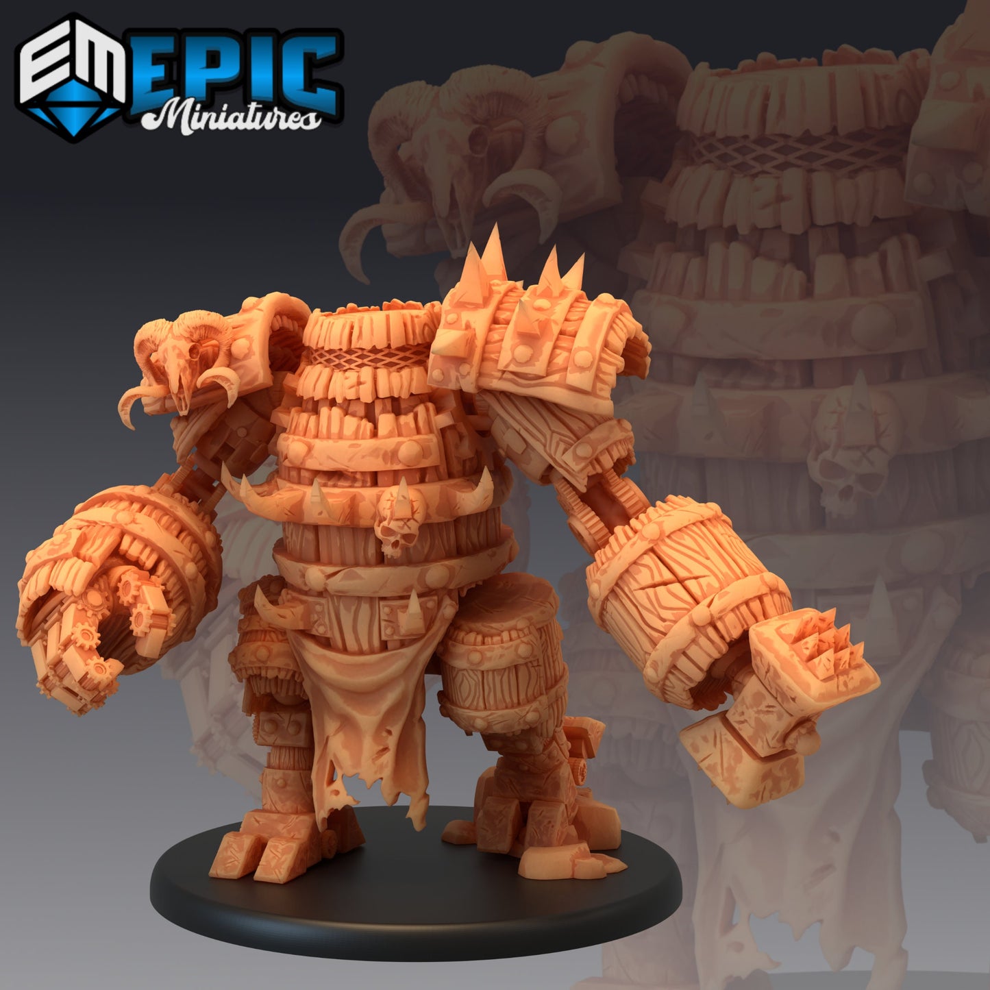 Barrel Construct - #45 Steam Constructs - Epic Miniatures | Large | Construct