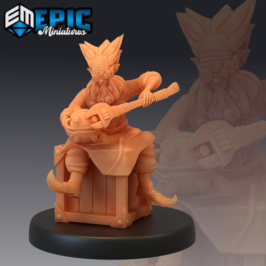 Inventor Barnabas - #45 Steam Constructs - Epic Miniatures | Medium | Halfling, Masculine, Tool