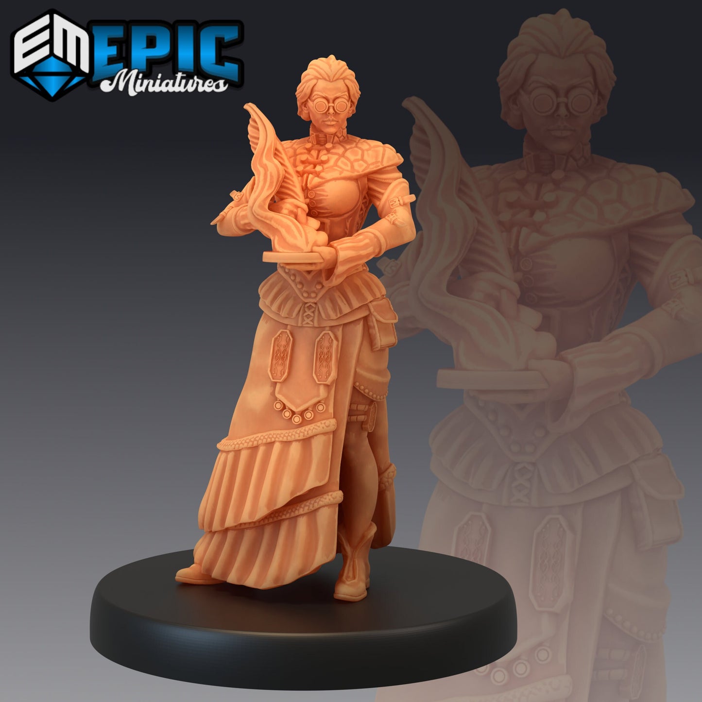 Madame Rever - #45 Steam Constructs - Epic Miniatures | Medium | Human, Feminine