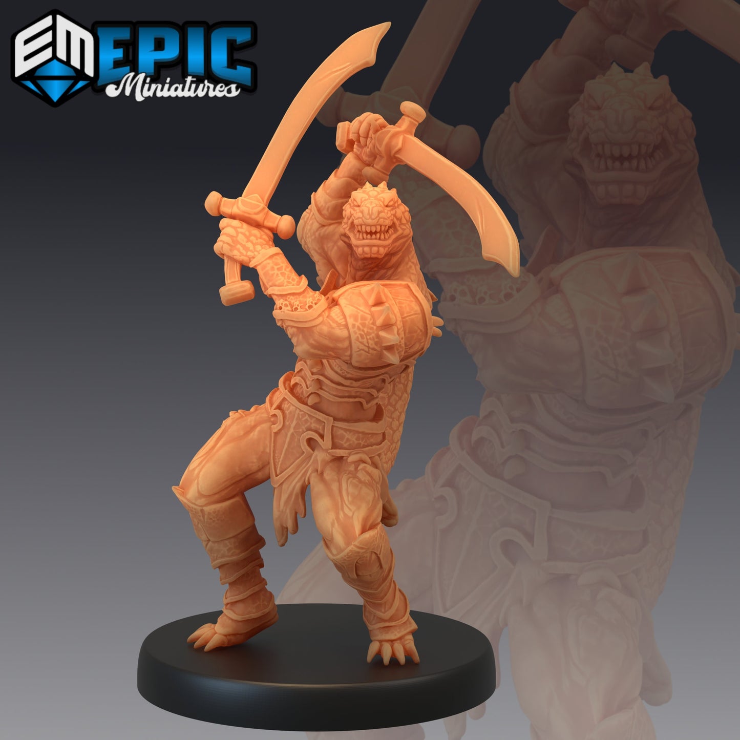 Lizardfolk Warrior Series- Epic Miniatures | Medium | Humanoids, Masculine
