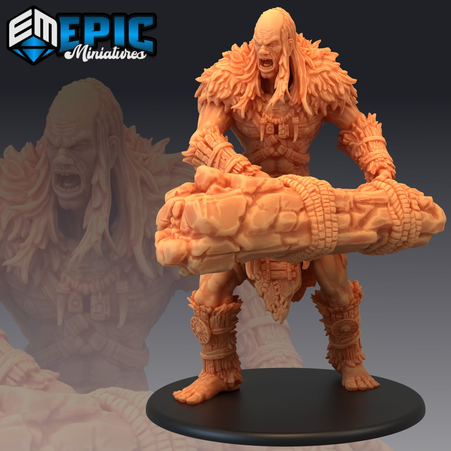 Stone Giant - #44 Caves of Despair - Epic Miniatures | Large | Giant, Masculine
