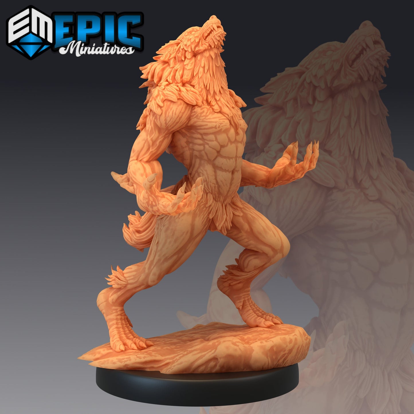 Werewolf Brute Series - Epic Miniatures | Medium | Monstrosity