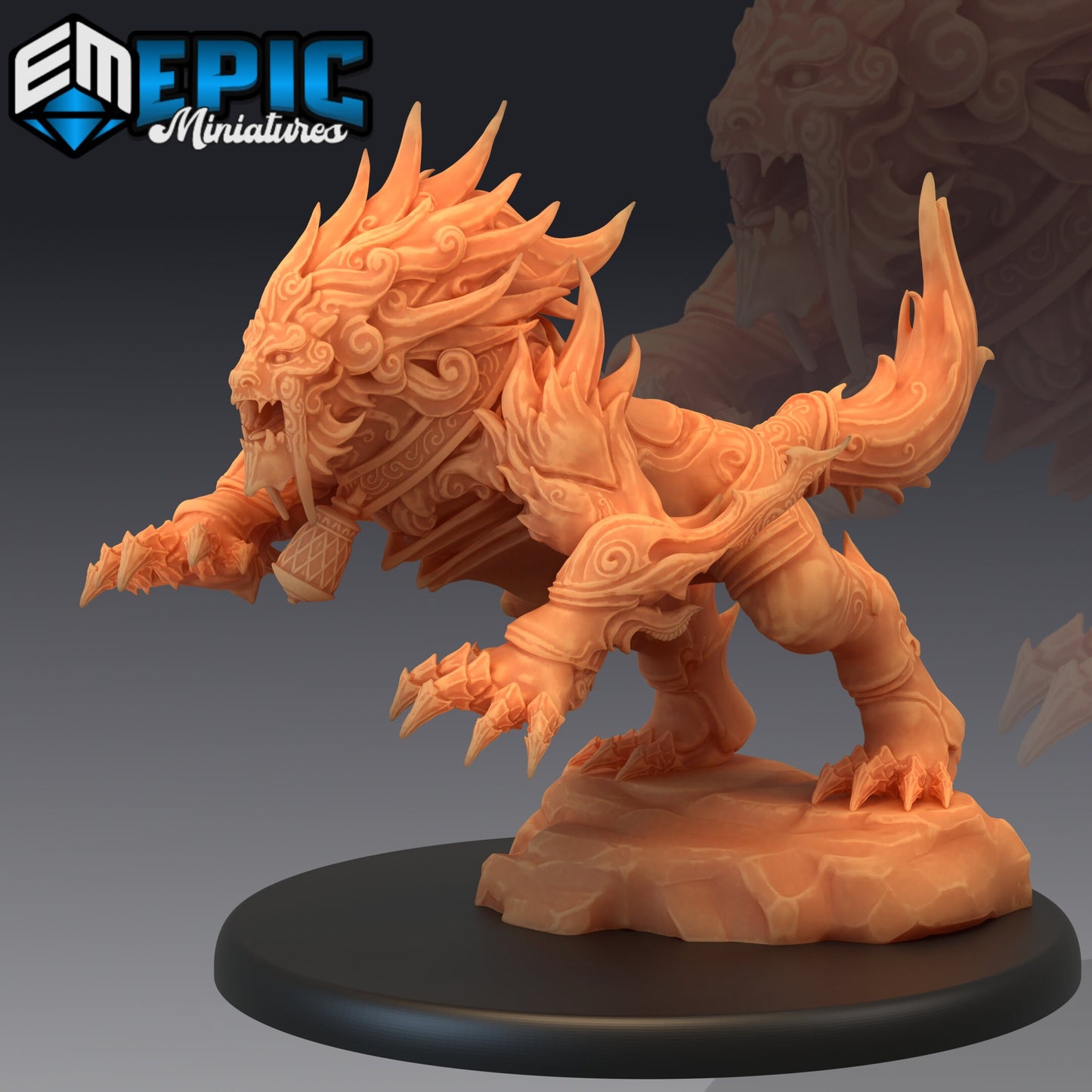 Guardian Fuu Tiger - #43 Yokai Mayhem - Epic Miniatures | Large | Beast