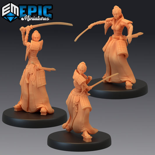 Samurai Female 1657 - #43 Yokai Mayhem - Epic Miniatures | Medium | Human