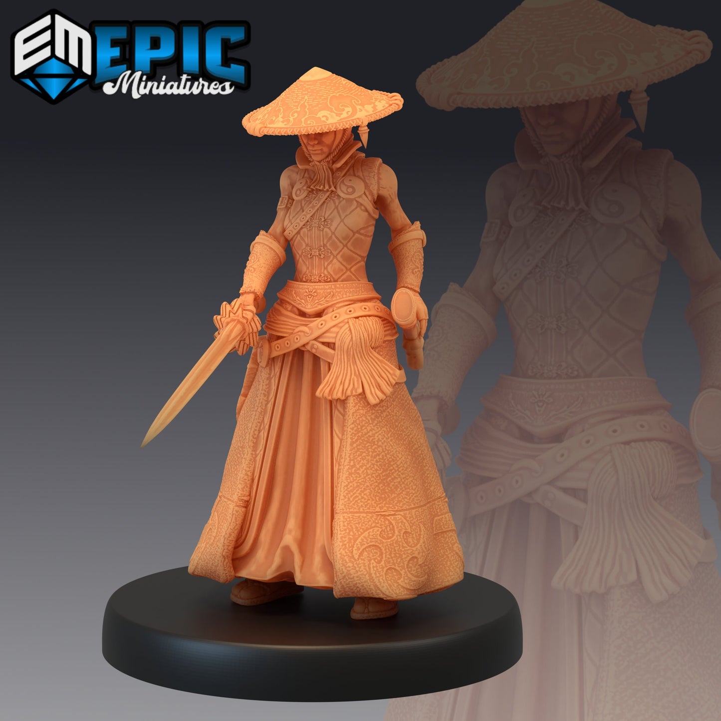 Warrior Monk Female Series - Epic Miniatures | Medium | Human, Feminine