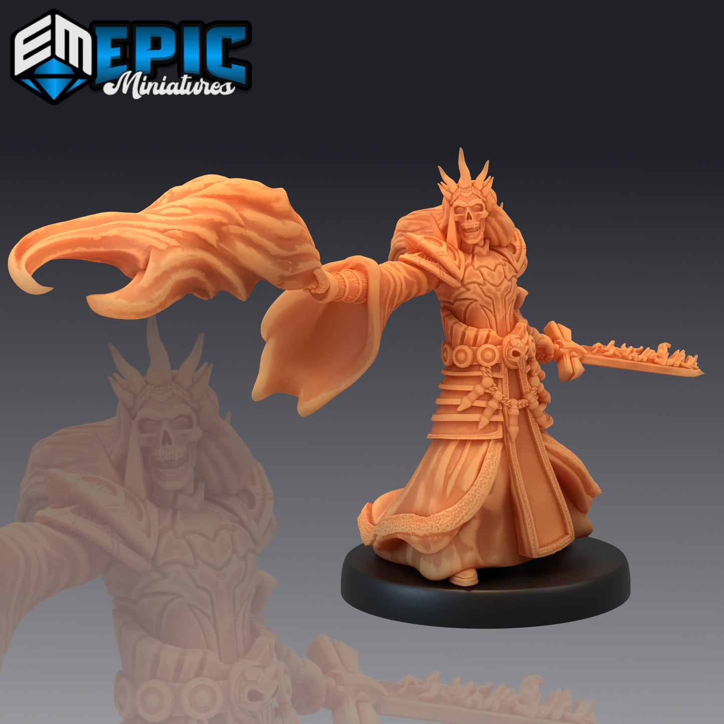 Ancient Lich - #42 Restless Bones - Epic Miniatures | Medium | Monstrosity