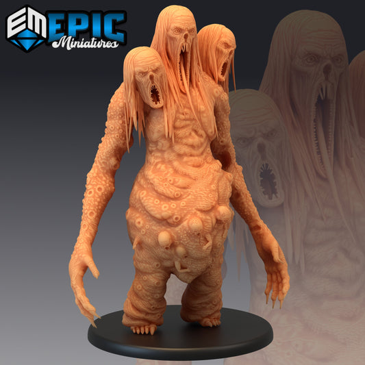 Three Headed Abomination 1584 - #42 Restless Bones - Epic Miniatures | Large | Monstrosity