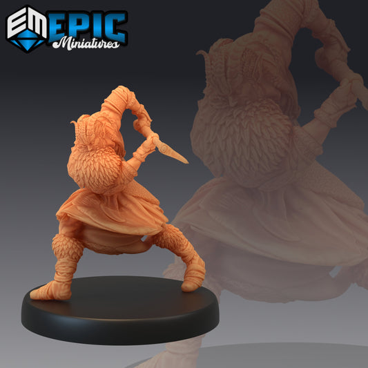 Devil Folk Barbarian - #41 Barbarian Winter - Epic Miniatures | Medium | Humanoids, Axe, Dagger