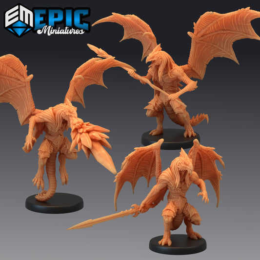 Draconic White Demon - #41 Barbarian Winter - Epic Miniatures | Medium | Humanoids