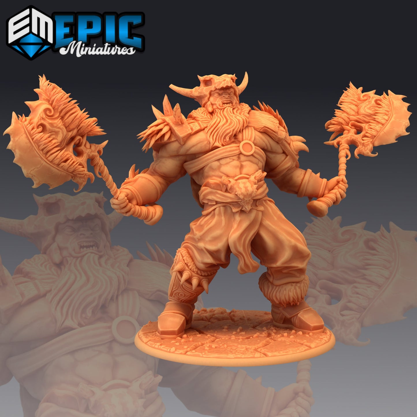 Frost Giant Warrior - Epic Miniatures | Huge | Giant, Masculine, Axe