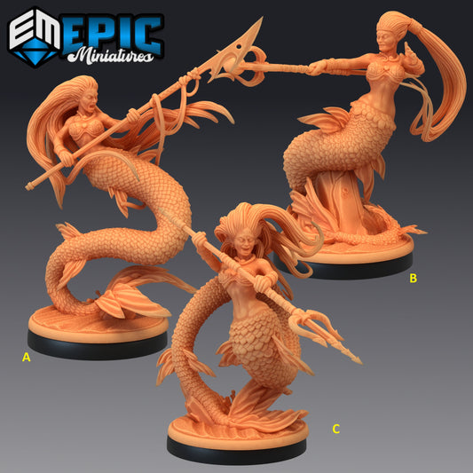 Mermaid Series - #33 Underwater Mayhem - Epic Miniatures | Medium | Beast, Feminine