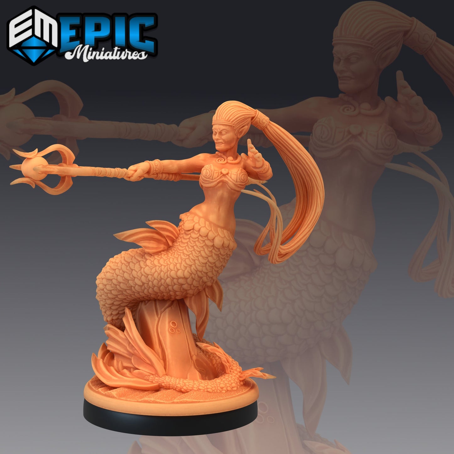 Mermaid Series - #33 Underwater Mayhem - Epic Miniatures | Medium | Beast, Feminine