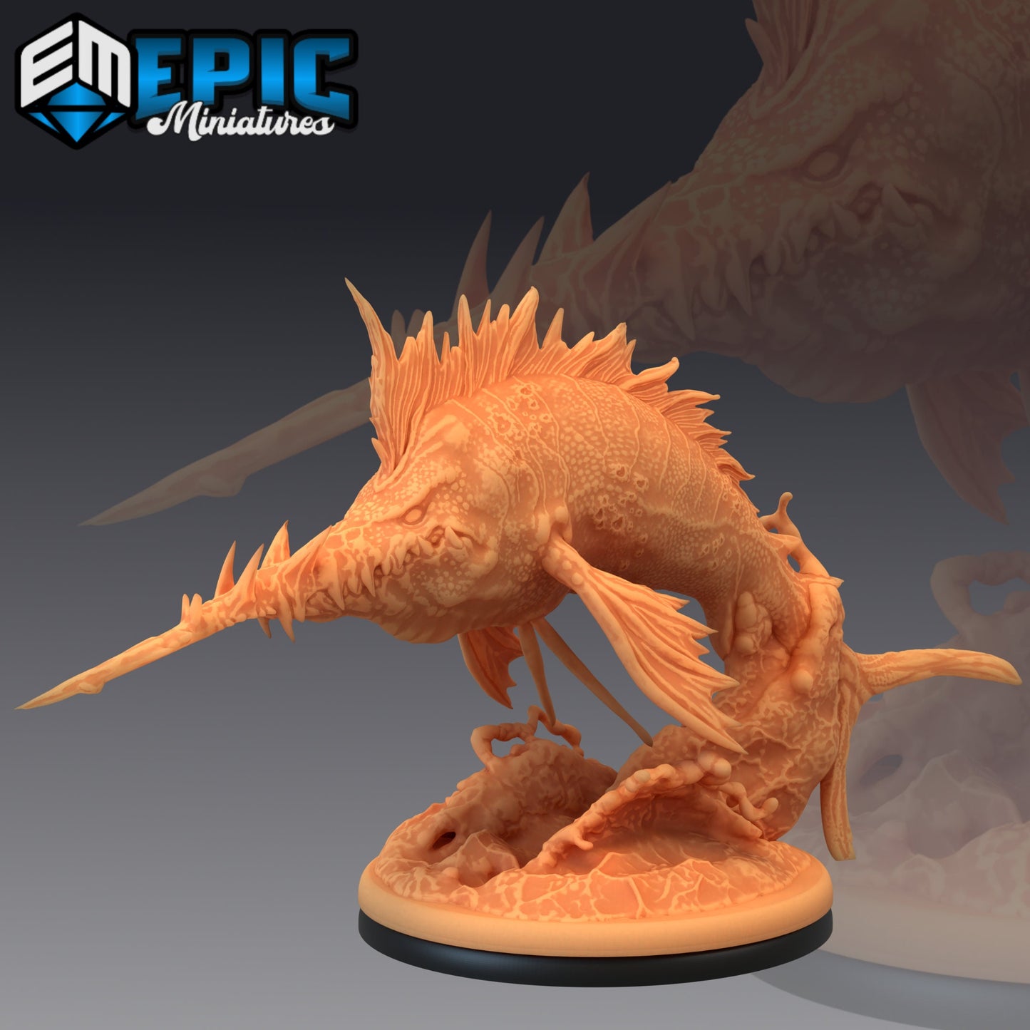 Sword Fish Series - #33 Underwater Mayhem - Epic Miniatures | Large | Beast, Masculine